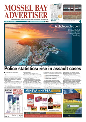 Cover of Mossel Bay Advertiser