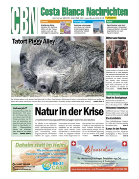 Cover of Costa Blanca Nachrichten