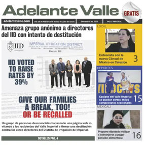 Cover of Adelante Valle
