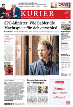 Cover of Kurier (Samstag)