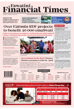 Cover of Eswatini Financial Times