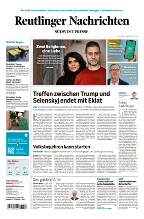 Cover of Reutlinger Nachrichten