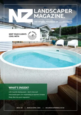 Cover of NZ Landscaper Magazine