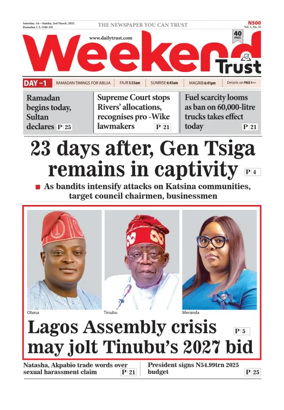 Cover of Weekly Trust