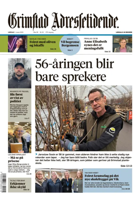 Cover of Grimstad Adressetidende