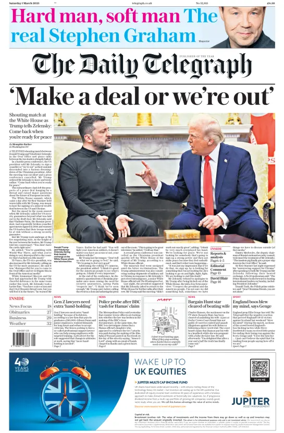 Cover of The Daily Telegraph - Saturday