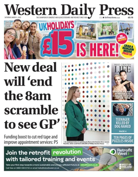 Cover of Western Daily Press (Saturday)