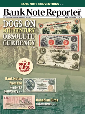 Cover of Bank Note Reporter