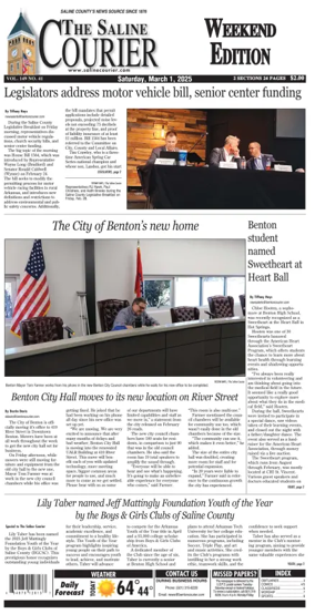 Cover of The Saline Courier Weekend