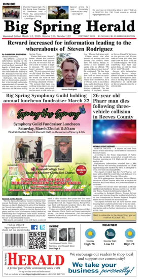Cover of Big Spring Herald Weekend