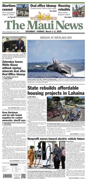 Cover of The Maui News - Weekender