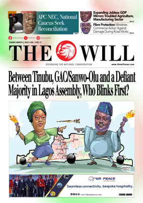 Cover of THEWILL NEWSPAPER