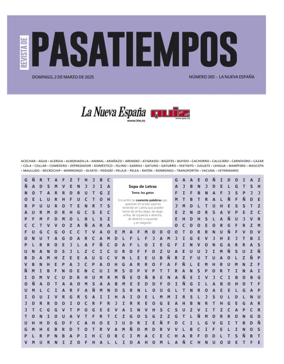 Cover of Pasatiempos | La Nueva España