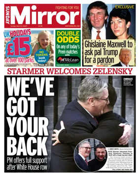 Cover of Sunday Mirror (Northern Ireland)