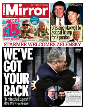 Cover of Sunday Mirror
