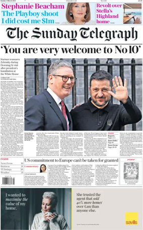 Cover of The Sunday Telegraph