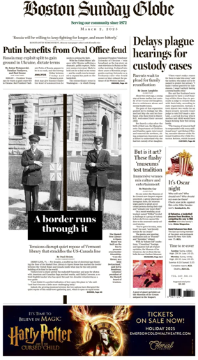 Cover of Boston Sunday Globe
