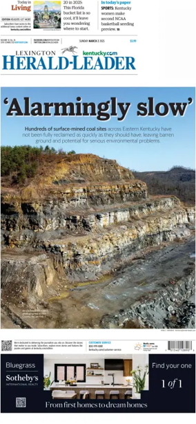 Cover of Lexington Herald-Leader (Sunday)