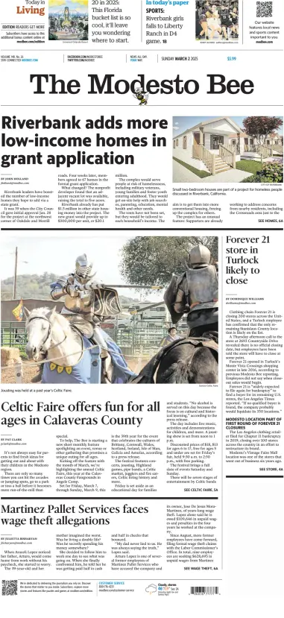 Cover of The Modesto Bee (Sunday)