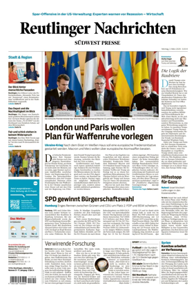 Cover of Reutlinger Nachrichten