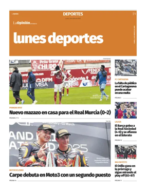 Cover of Lunes Deportes