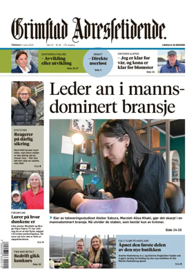 Cover of Grimstad Adressetidende