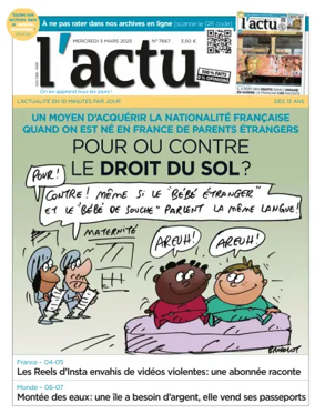 Cover of L'actu