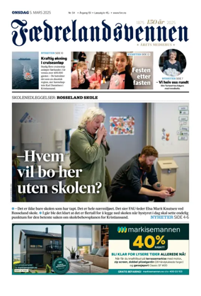 Cover of Faedrelandsvennen