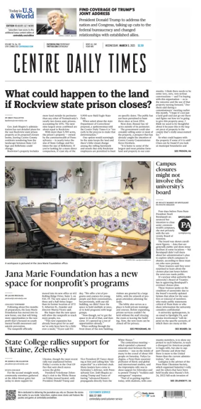 Cover of Centre Daily Times