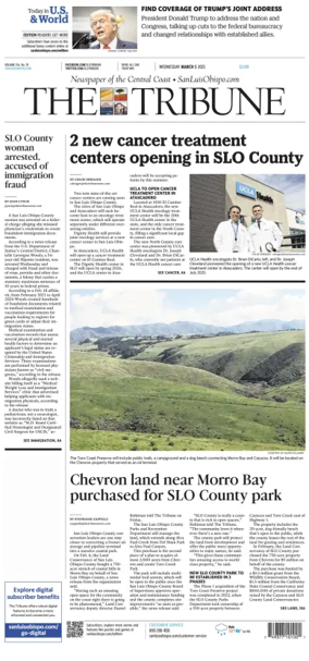 Cover of The Tribune (SLO)