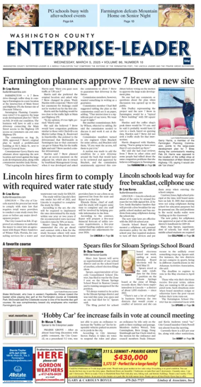 Cover of Washington County Enterprise-Leader