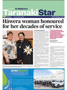 Cover of South Taranaki Star