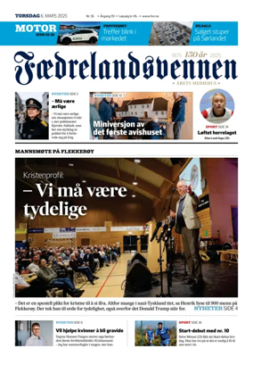 Cover of Faedrelandsvennen