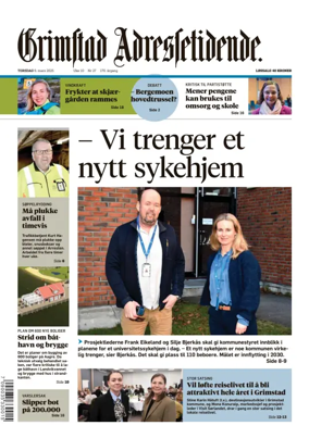 Cover of Grimstad Adressetidende