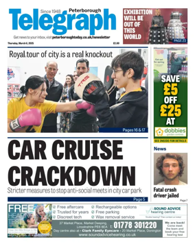 Cover of The Peterborough Evening Telegraph