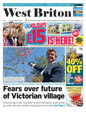 Cover of West Briton (Falmouth Penryn Helston The Lizard)