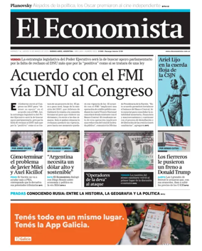 Cover of El Economista (Argentina)