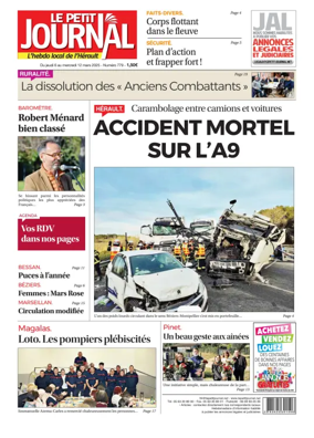 Cover of Le Petit Journal - L'hebdo local de l'Hérault
