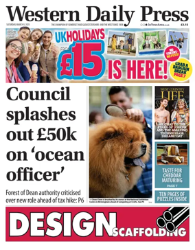 Cover of Western Daily Press (Saturday)