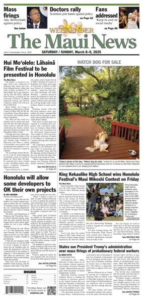 Cover of The Maui News - Weekender