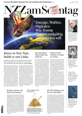 Cover of Neue Zurcher Zeitung Sunday
