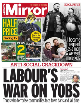 Cover of Sunday Mirror