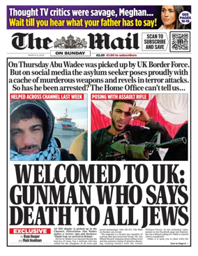 Cover of The Mail on Sunday