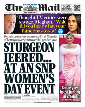 Cover of The Scottish Mail on Sunday