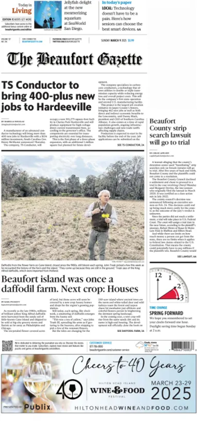 Cover of Beaufort Gazette (Sunday)