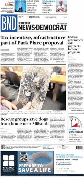 Cover of Belleville News-Democrat (Sunday)