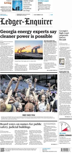 Cover of Ledger-Enquirer (Sunday)