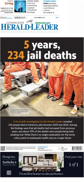 Cover of Lexington Herald-Leader (Sunday)