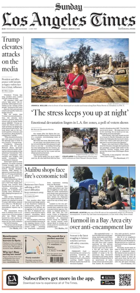 Cover of Los Angeles Times (Sunday)