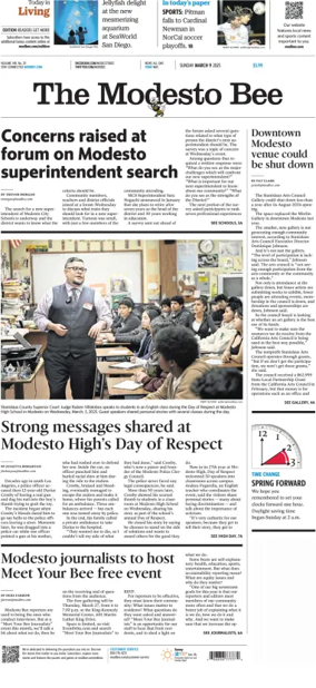 Cover of The Modesto Bee (Sunday)